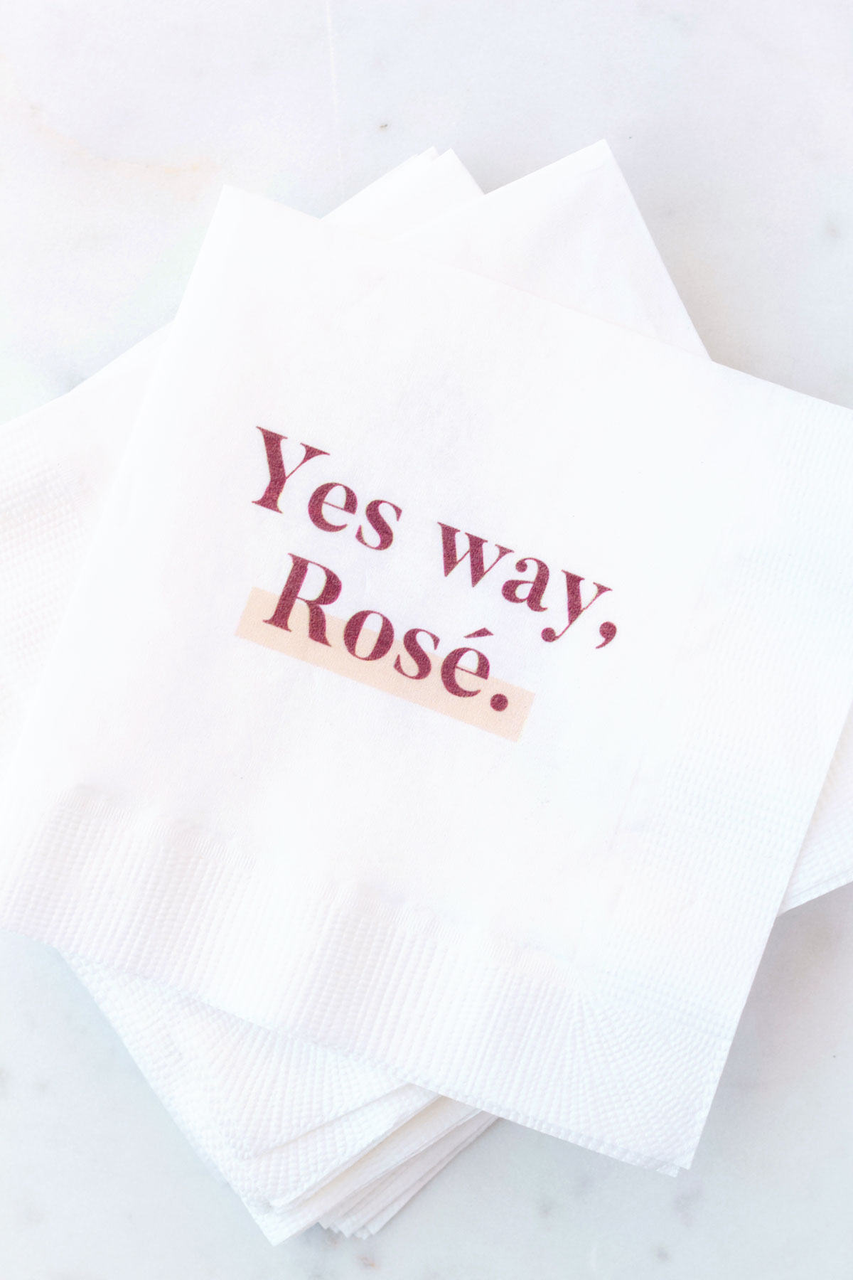 Tissue napkins printed with your own logo!