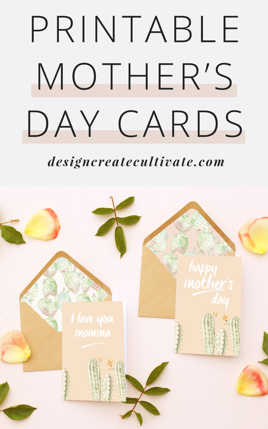 Free Printable Mother's Day Cards - Design. Create. Cultivate.